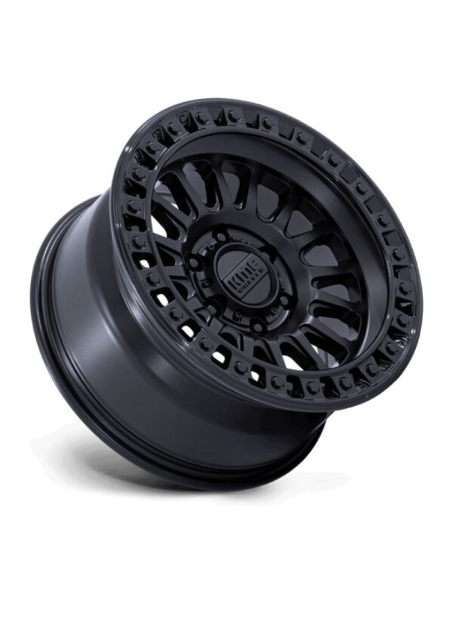 KMC KM552 IMS 18X9 6X139.7 ET00 CB106.1 MATTE BLACK/GLOS BLACK LIP - Image 2
